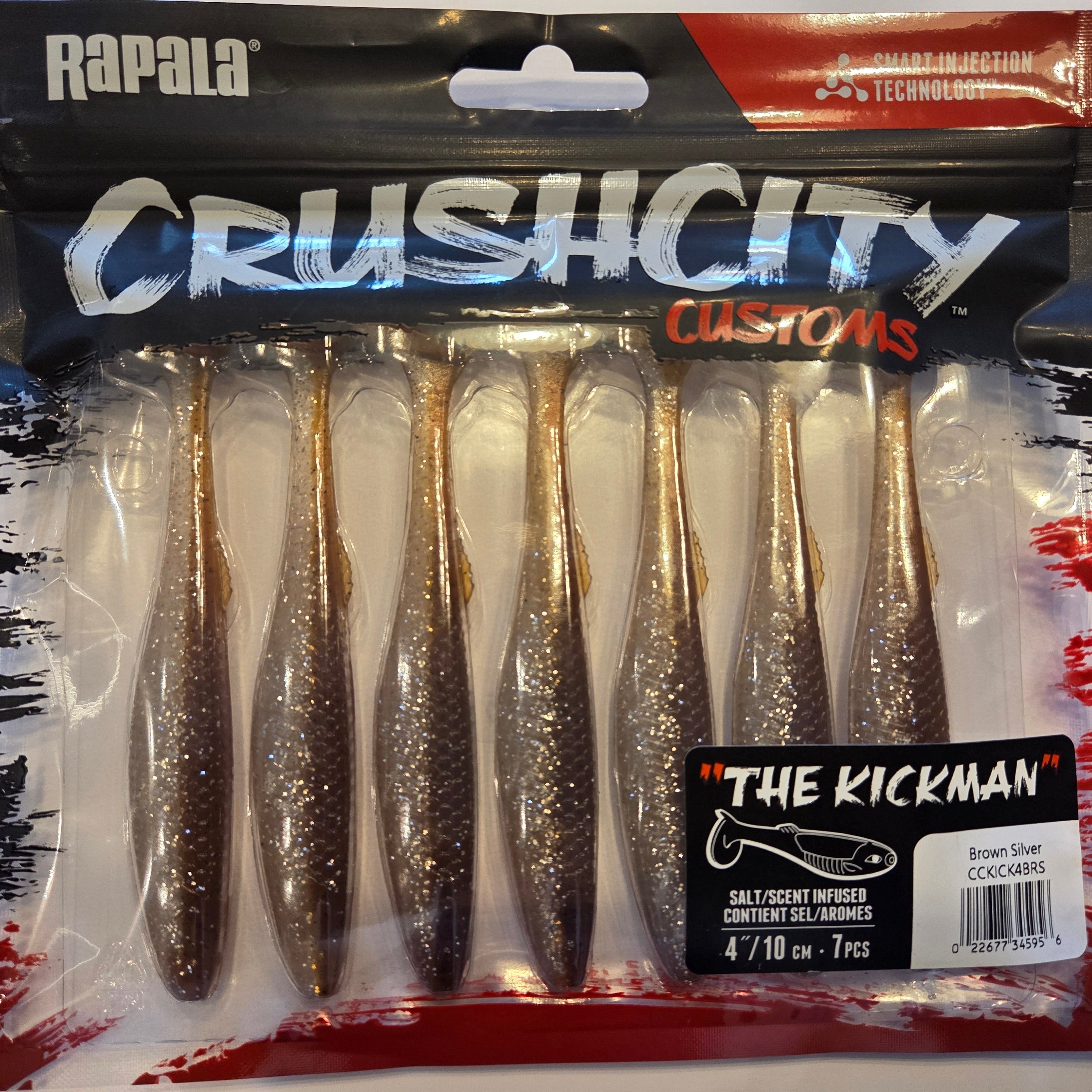Rapala Crushcity "The Kickman"  4"/10 cm brown silver