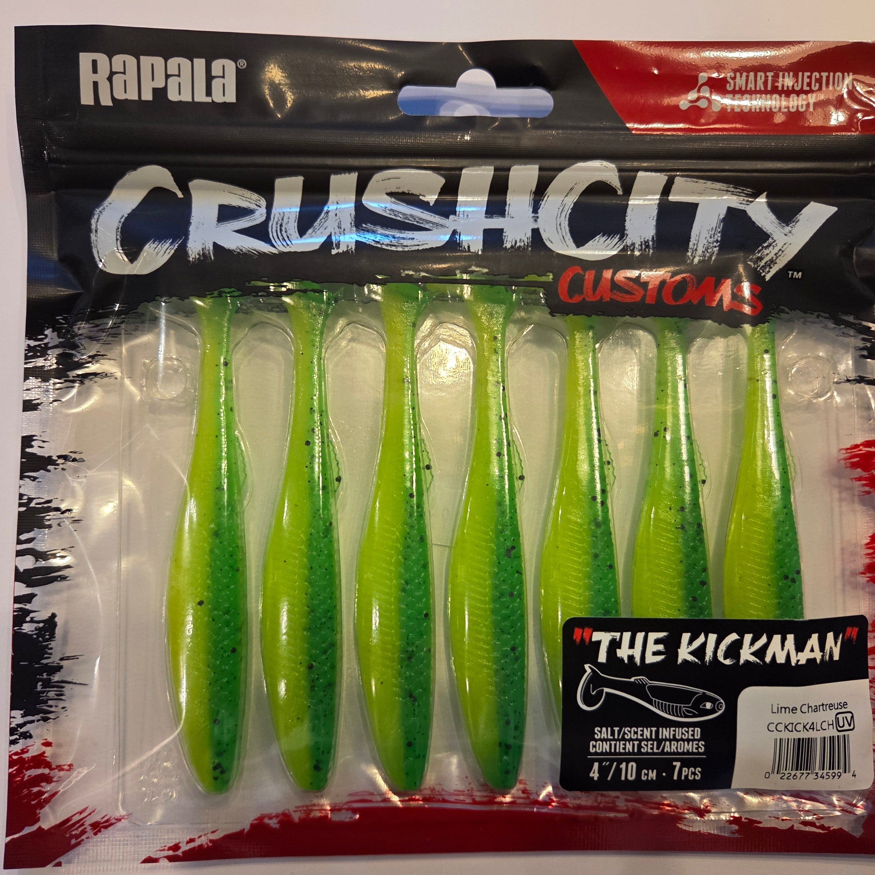 Rapala Crushcity "The Kickman" 4"/10 cm  lime chartreuse