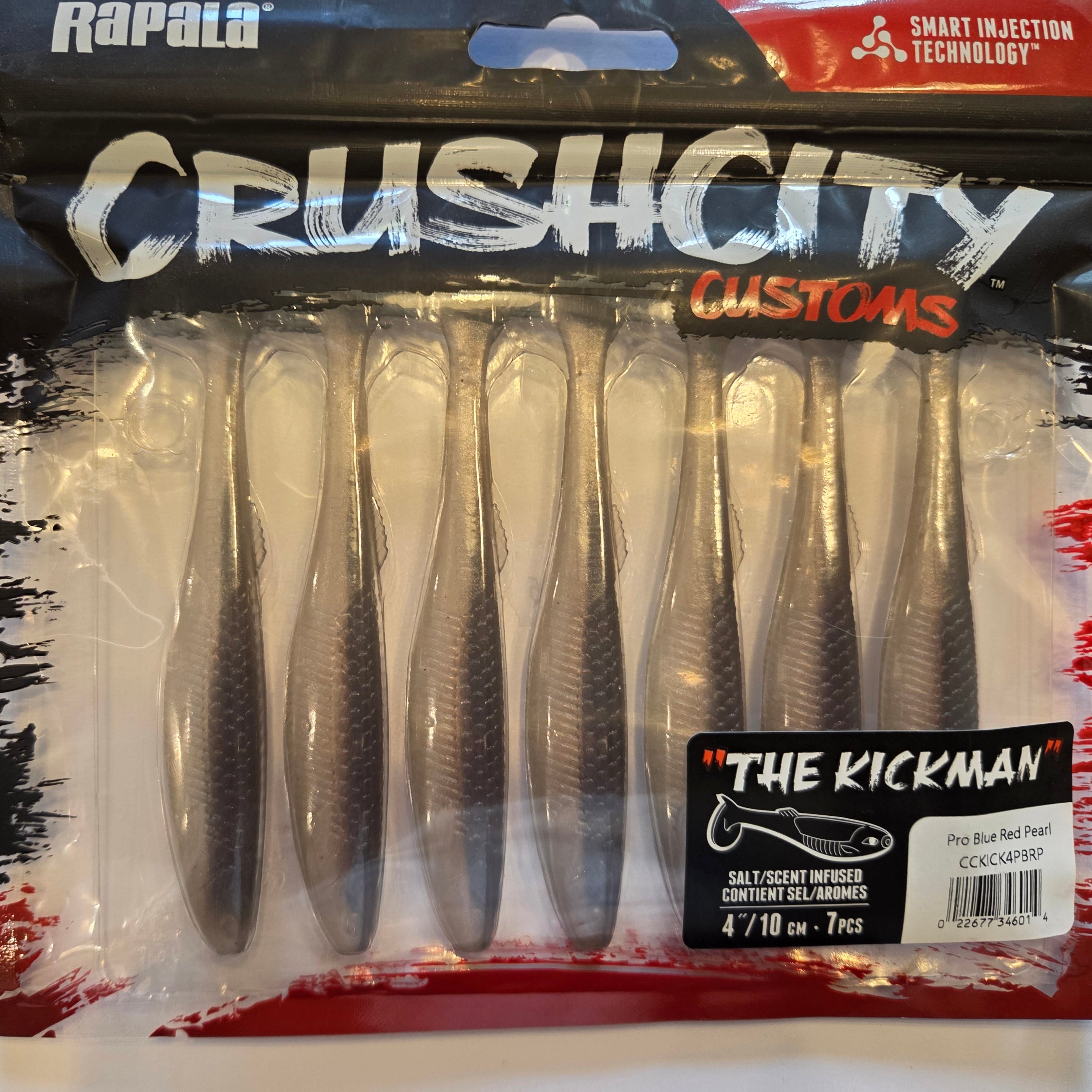 Rapala Crushcity "The Kickman"  4"/10 cm Pro Blue Red Pearl