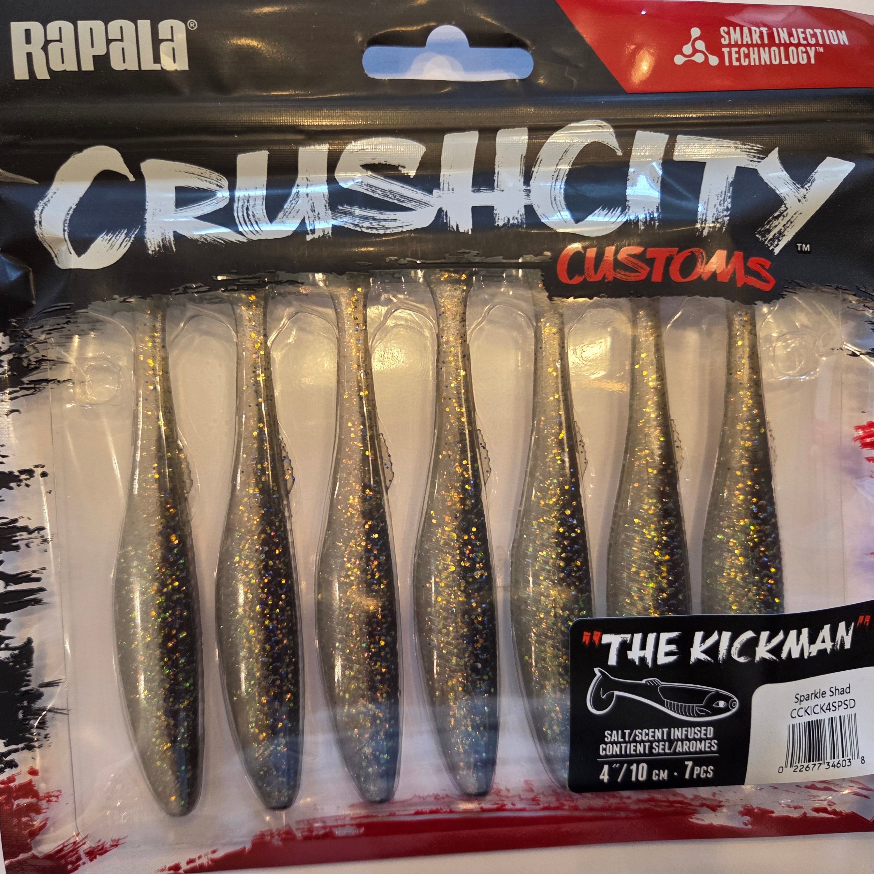 Rapala Crushcity "The Kickman"  4"/10 cm Sparkle Shad