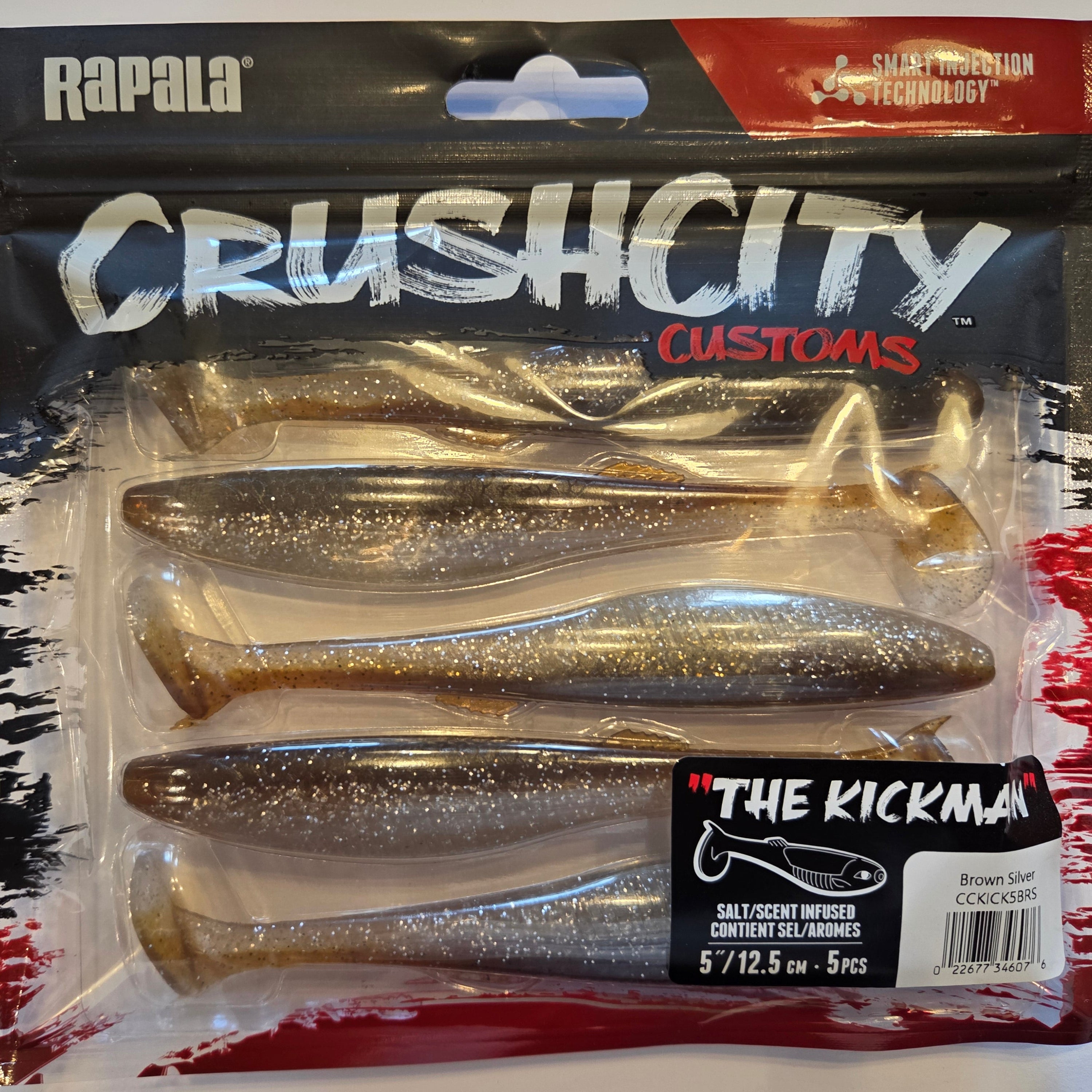 Rapala Crushcity "The Kickman"  5"/12,5 cm Brown Silver