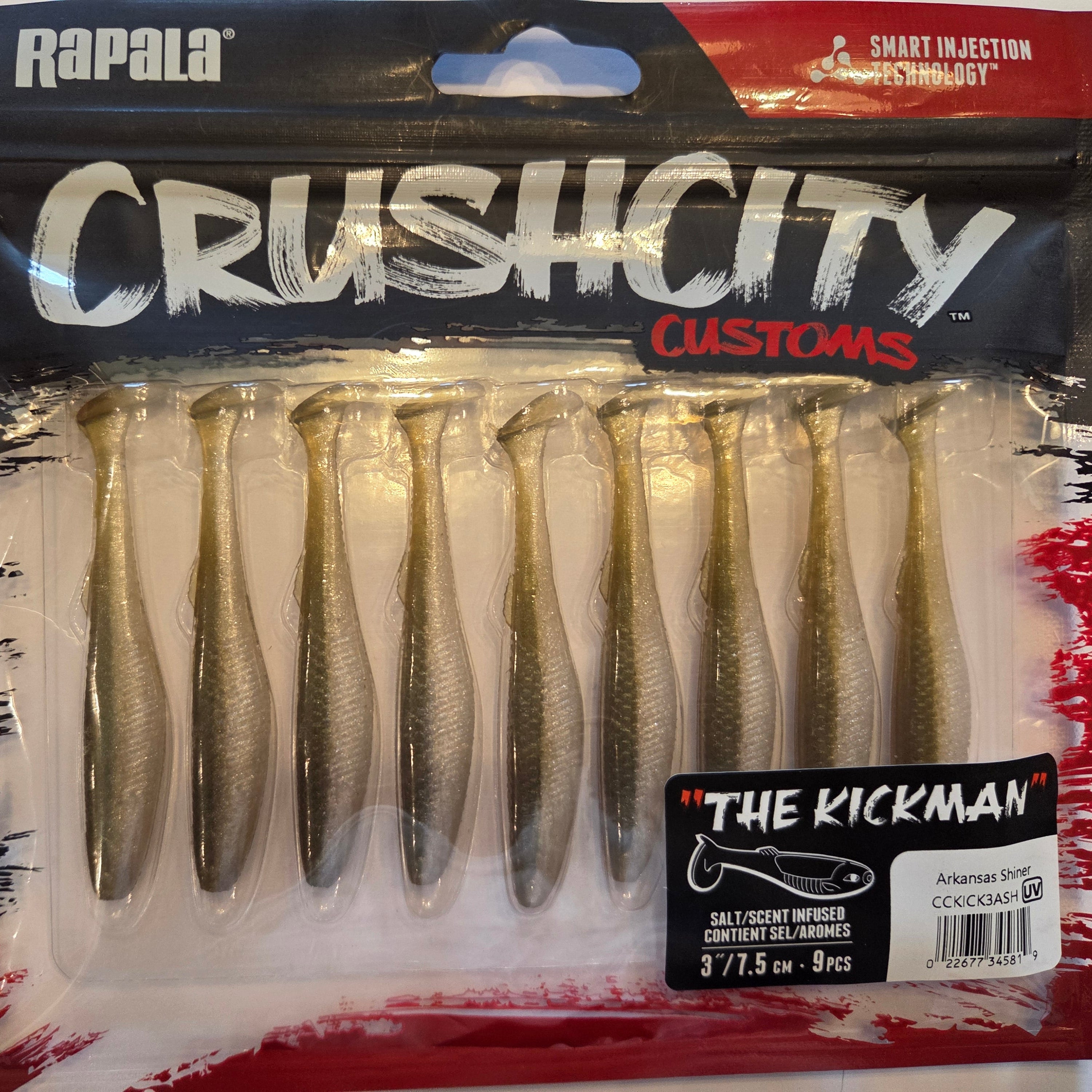 Rapala Crushcity "The Kickman" 3"/7,5 cm Arkansas Shiner