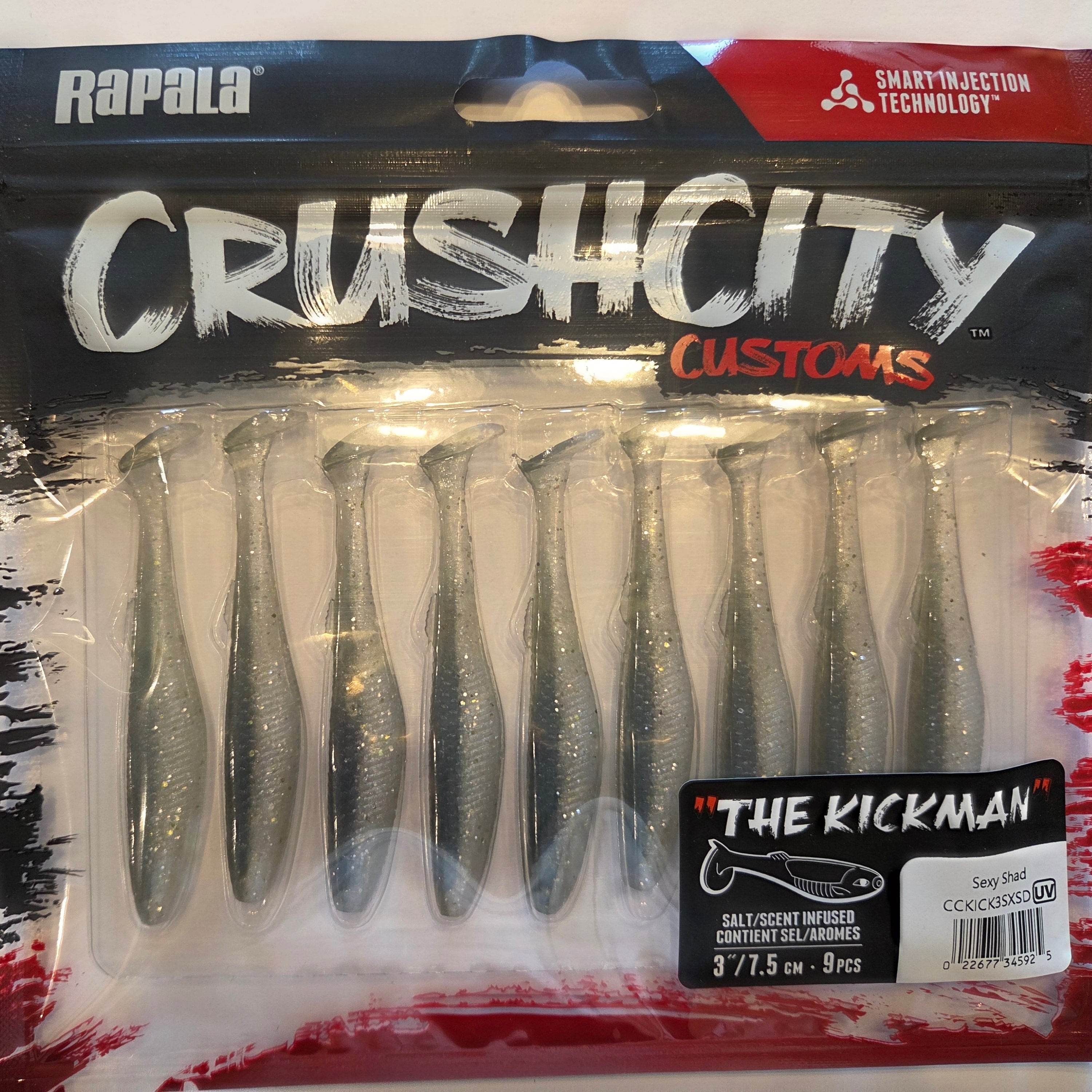 Rapala Crushcity "The Kickman" 3"/7,5 cm Sexy Shad