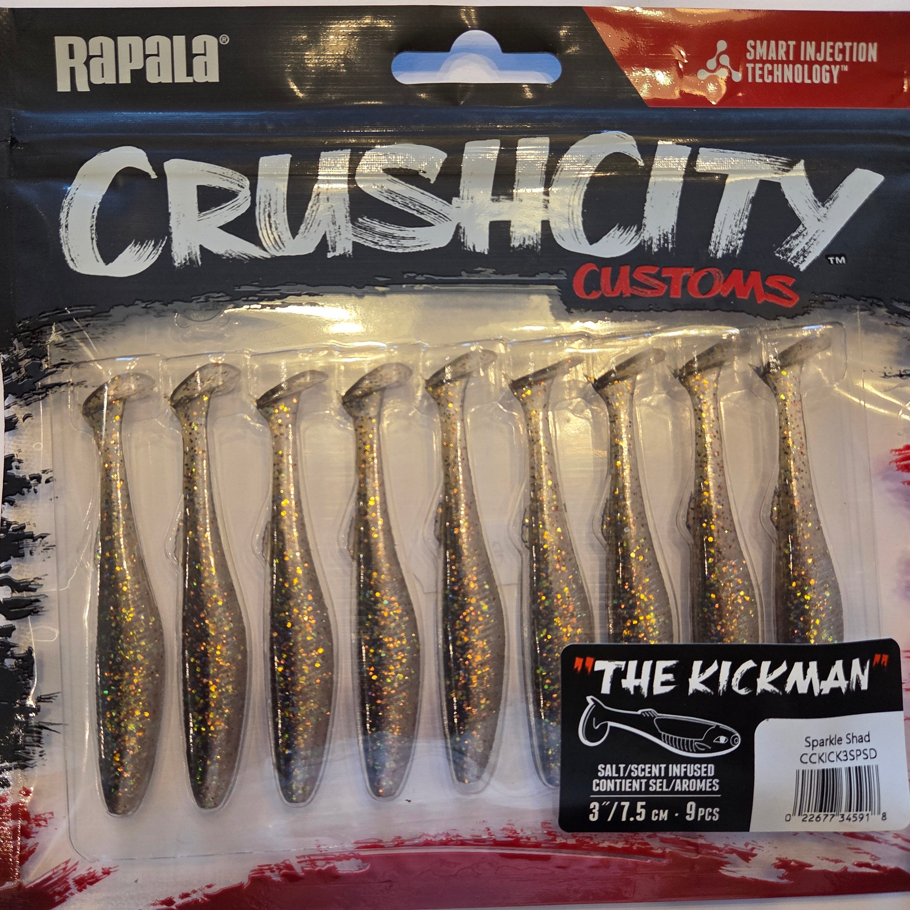 Rapala Crushcity "The Kickman" 3"/7,5 cm Sparkle Shad