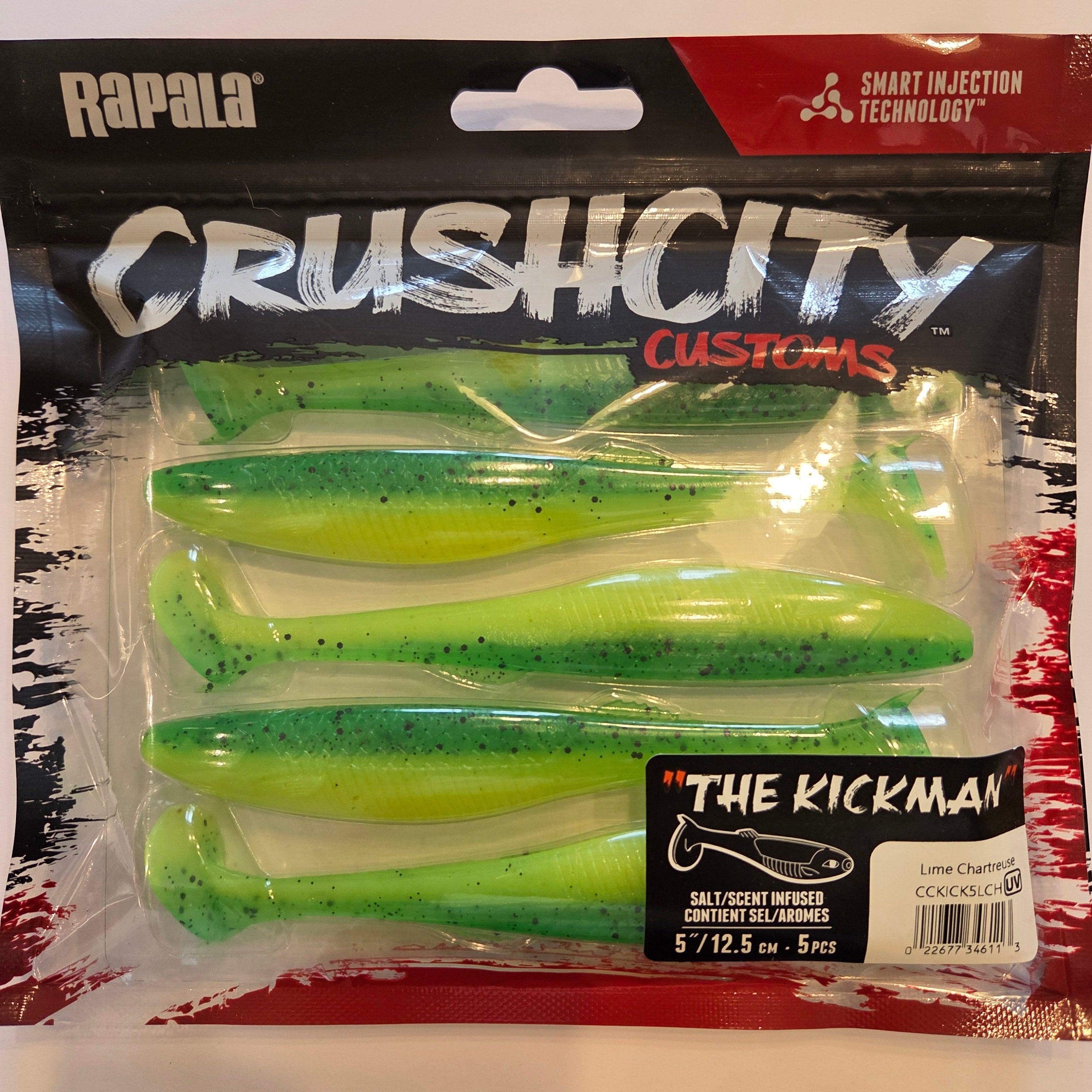 Rapala Crushcity "The Kickman"  5"/12,5 cm Lime Chartreuse