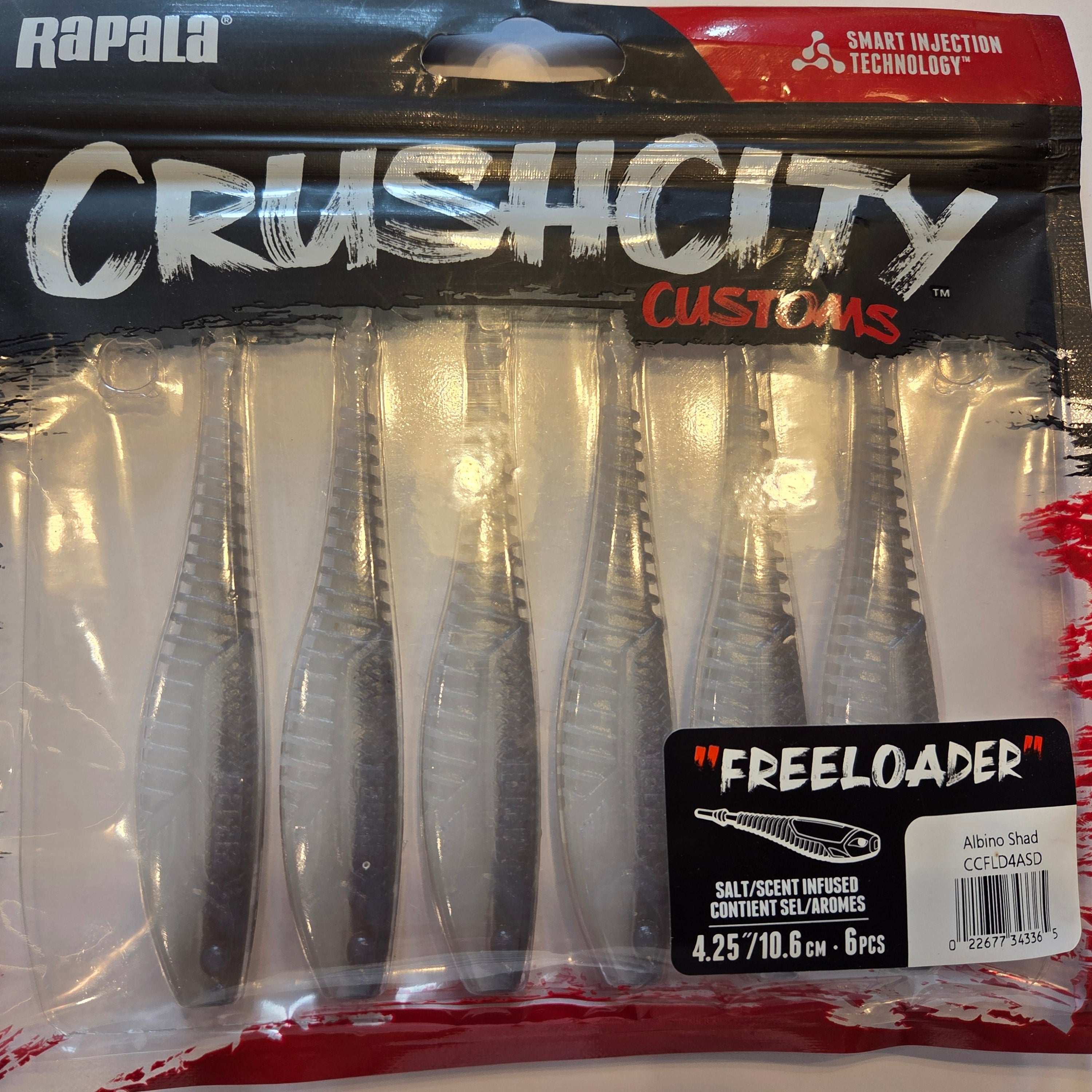Rapala Crushcity "Freeloader"  4,25/10,6 cm Albino Shad
