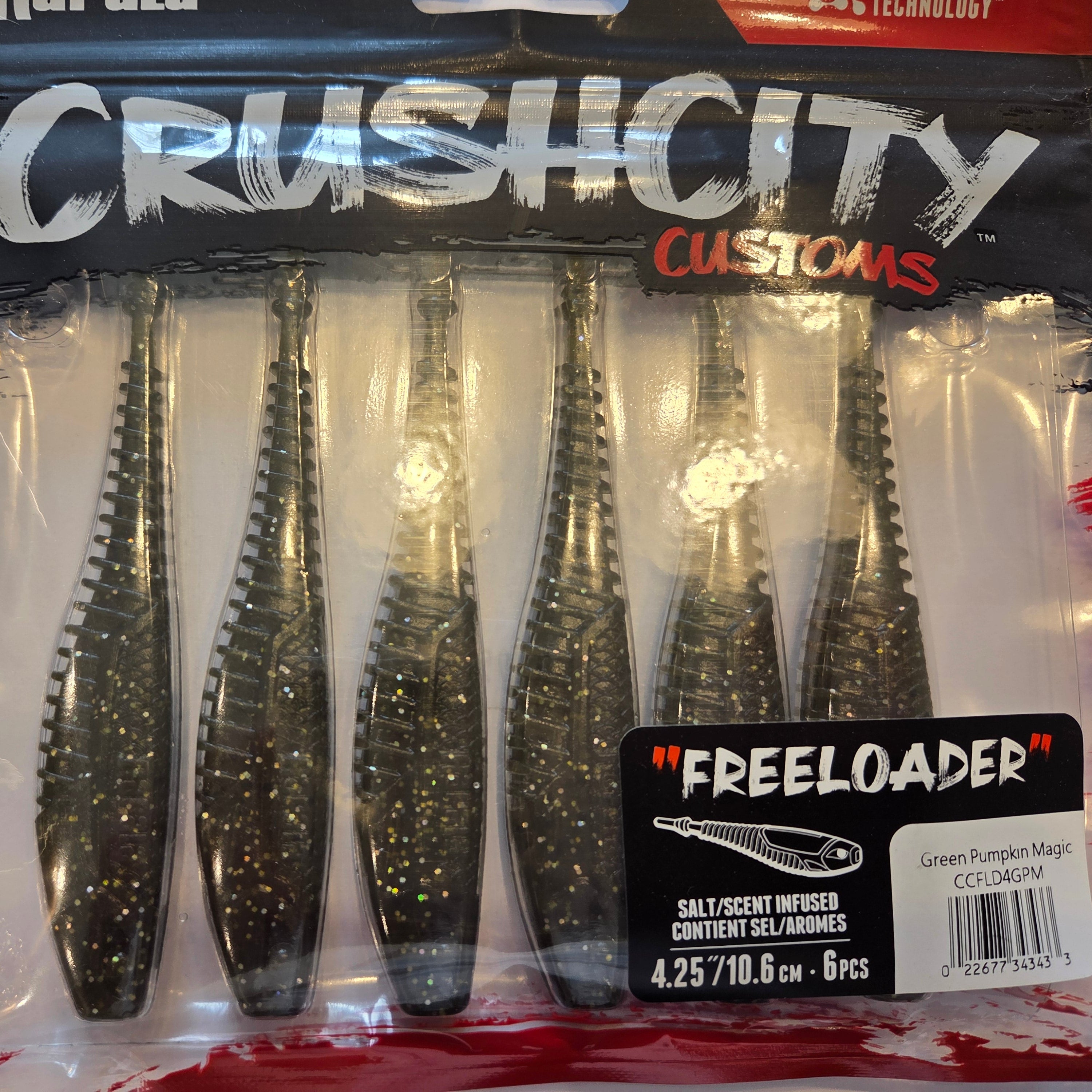 Rapala Crushcity "Freeloader"  4,25/10,6 cm Green Pumpkin Magic