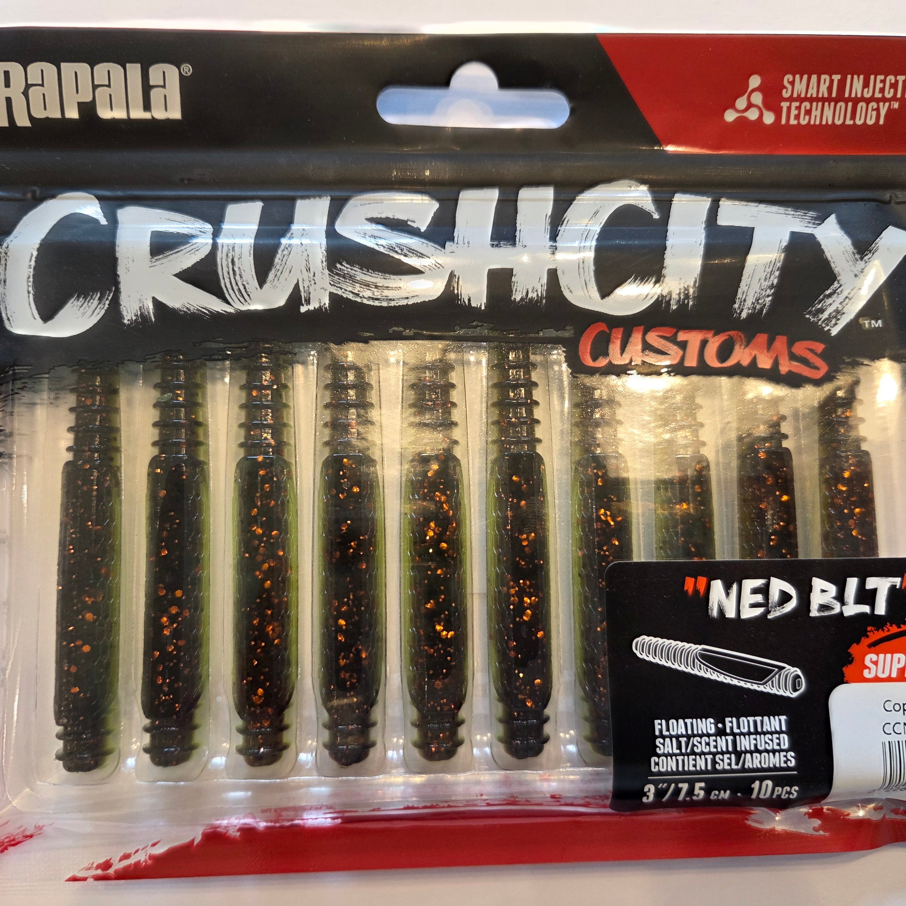 Rapala Crushcity "NED BLT" 3"/7,5 cm Coppertreuse