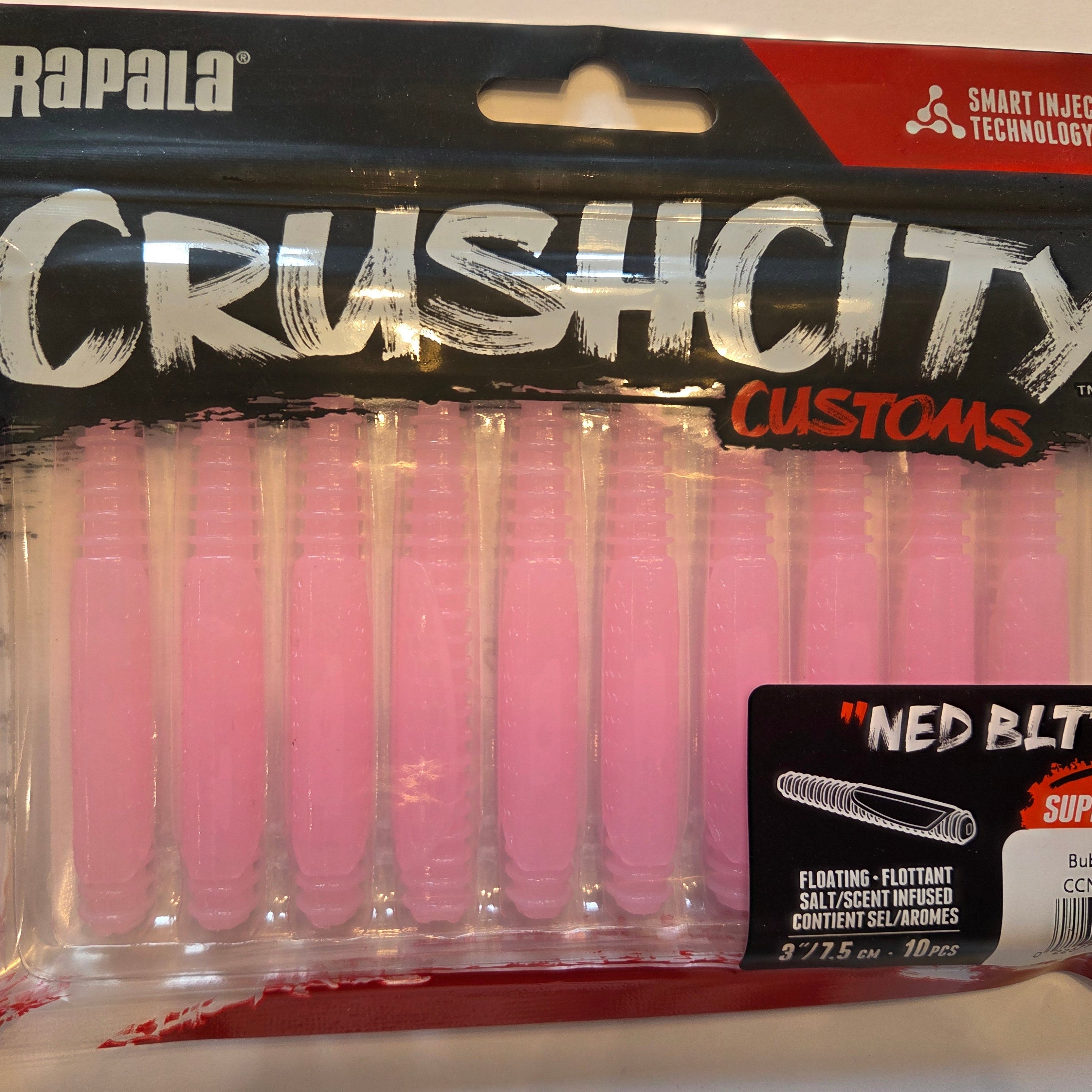 Rapala Crushcity "NED BLT" 3"/7,5 cm Bubble Gum