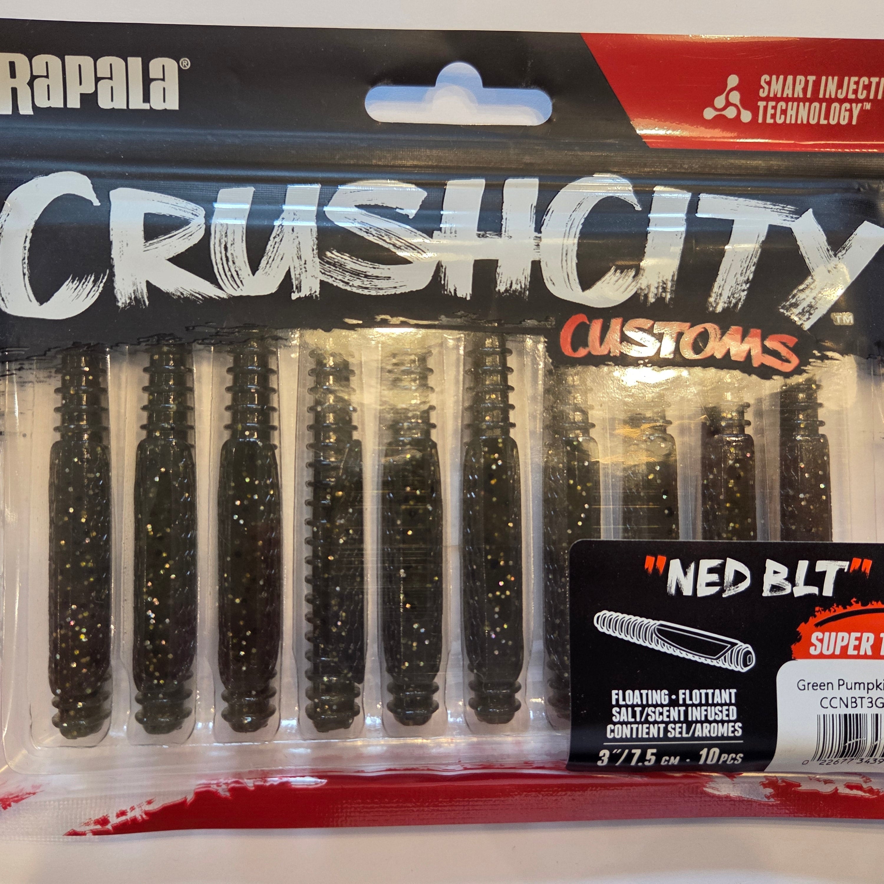 Rapala Crushcity "NED BLT" 3"/7,5 cm Green Pumpkin Magic