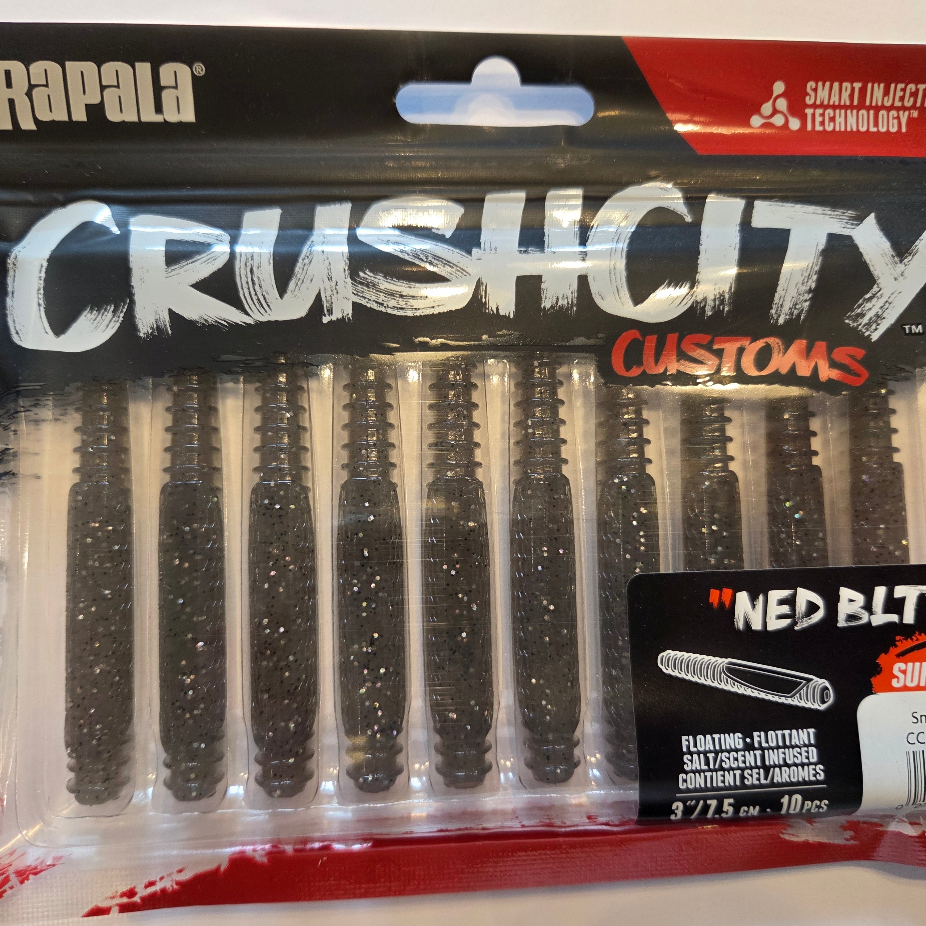 Rapala Crushcity "NED BLT" 3"/7,5 cm Smoke Shad