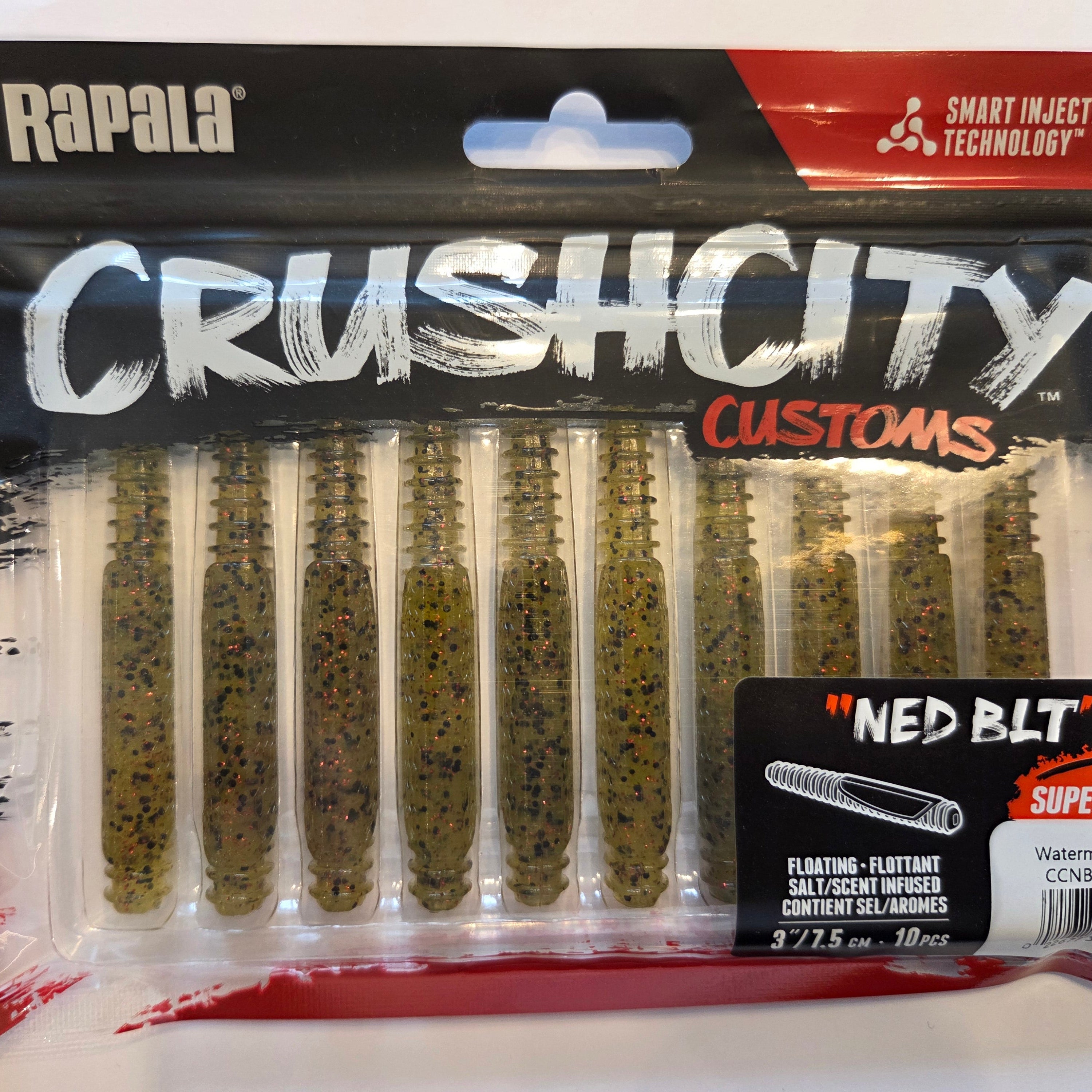 Rapala Crushcity "NED BLT" 3"/7,5 cm Watermelon Red