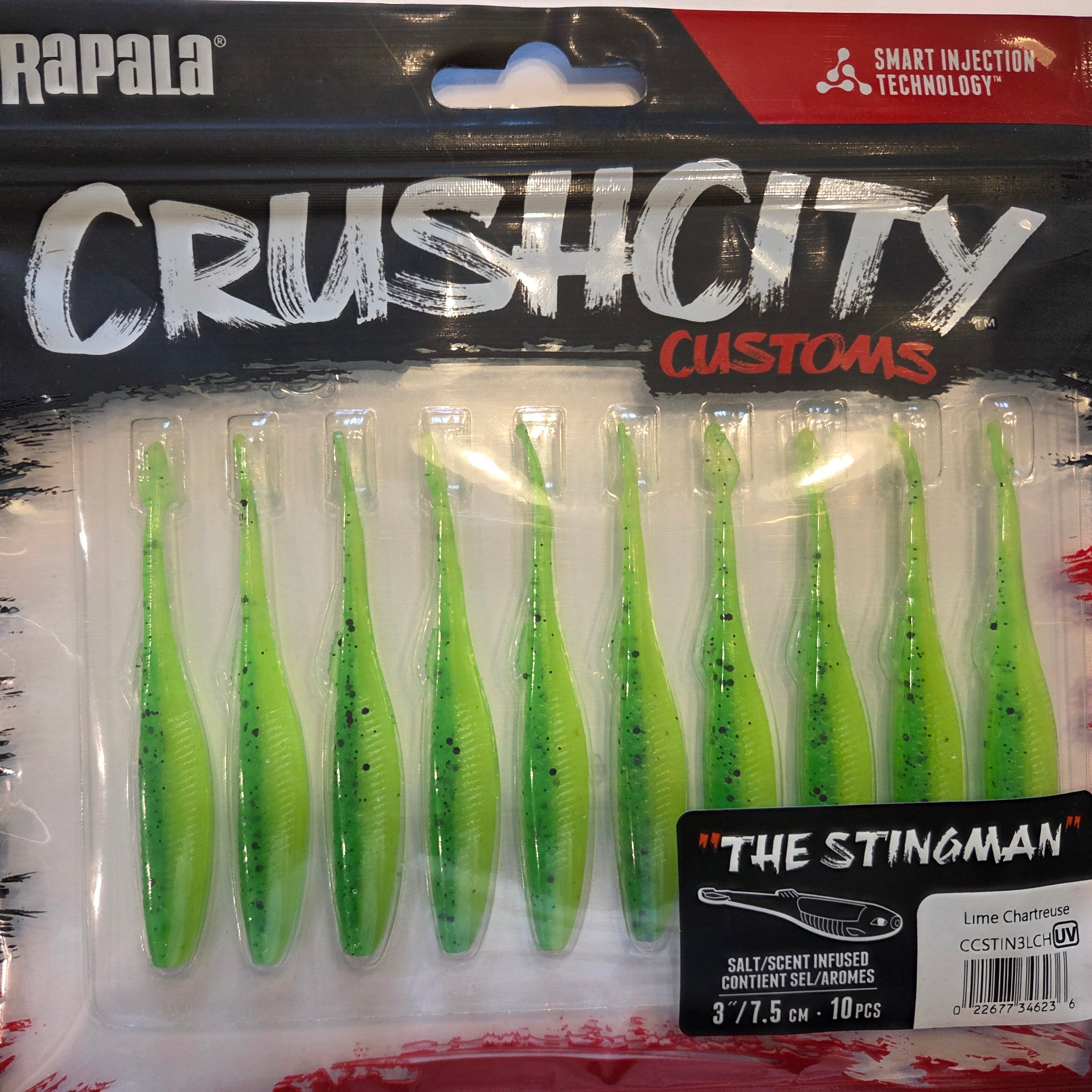 Rapala Crushcity "The Stingman" 3"/7,5 cm Lime Chartreuse